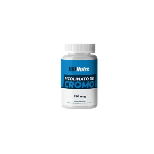 Picolinato de Cromo 250mcg 60 Comprimidos Uninutre - Arruda Suplementos- Loja de Suplementos em Fortaleza