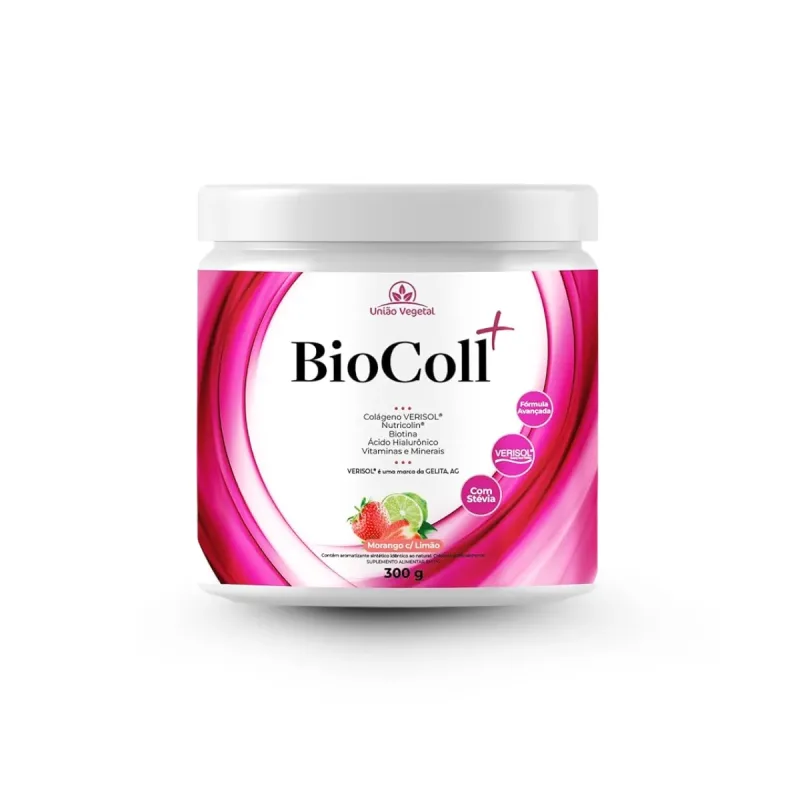 Biocoll Morango com Limao 300G - Uniao Vegetal