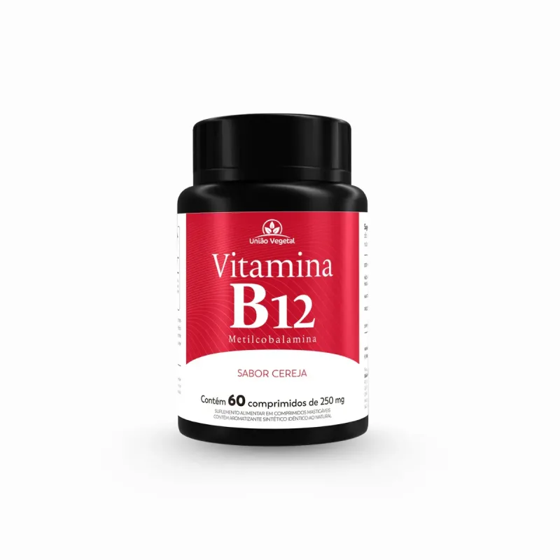 Vitamina B12 60CAPS 250MG - Uniao Vegetal