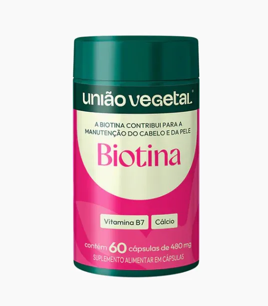 Biotina 480MG 60 Capsulas - União Vegetal