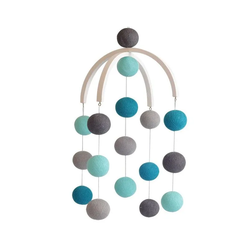 Móbile Infantil Cormilu Bolinhas, Artesanal, Mdf, 30cm