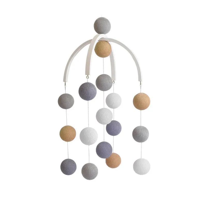 Móbile Infantil Cormilu Bolinhas, Artesanal, Mdf, 30cm