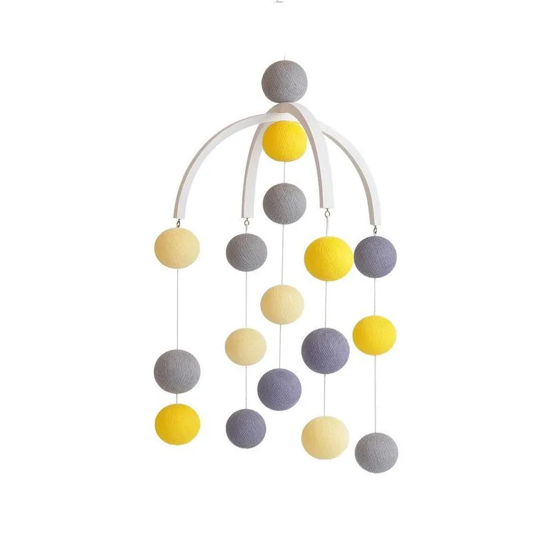 Móbile Infantil Cormilu Bolinhas, Artesanal, Mdf, 30cm