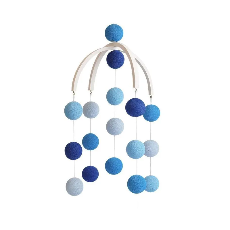 Móbile Infantil Cormilu Bolinhas, Artesanal, Mdf, 30cm