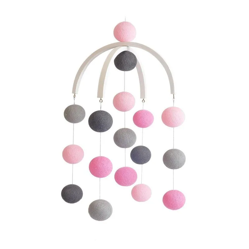 Móbile Infantil Cormilu Bolinhas, Artesanal, Mdf, 30cm