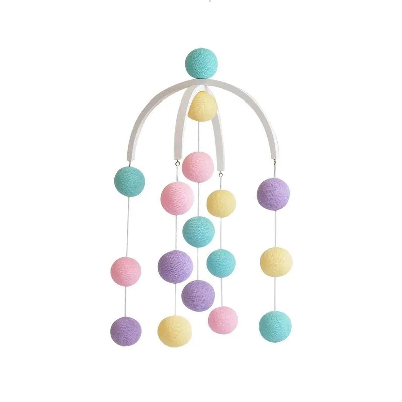 Móbile Infantil Cormilu Bolinhas, Artesanal, Mdf, 30cm