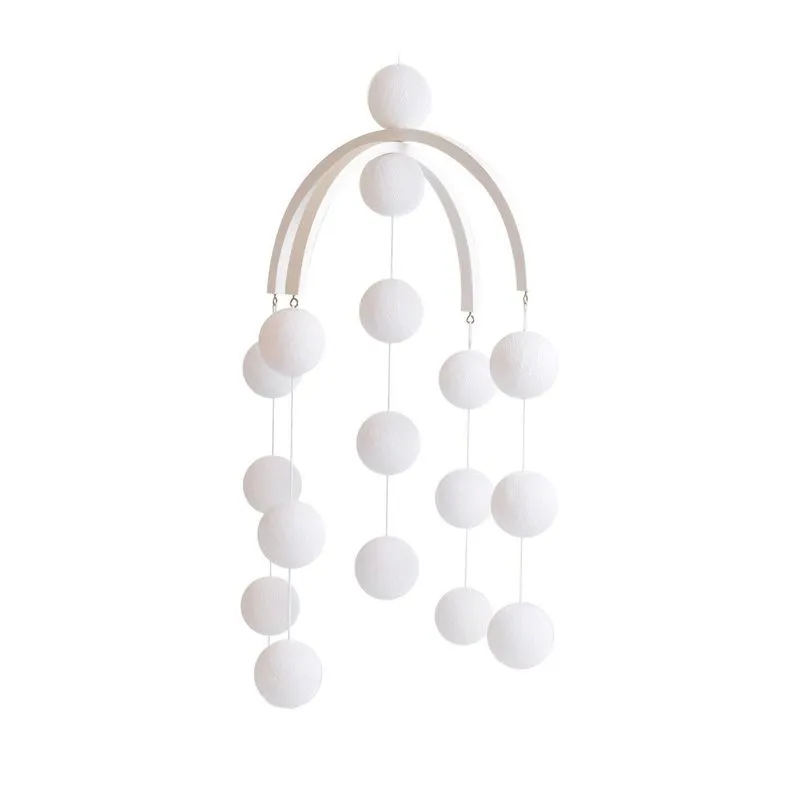 Móbile Infantil Cormilu Bolinhas, Artesanal, Mdf, 30cm