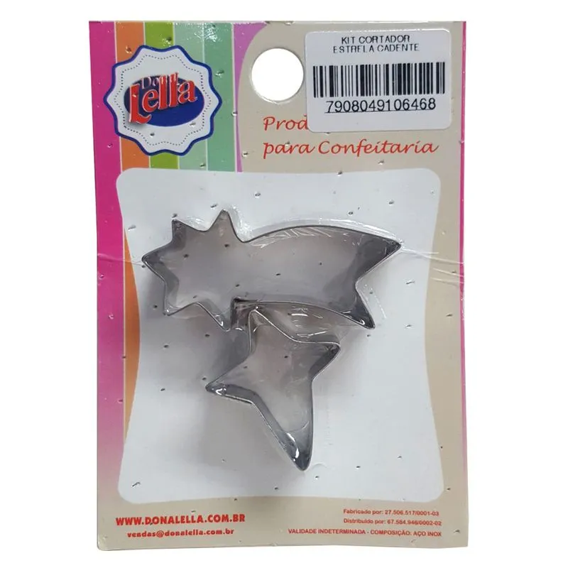 Cortador Inox Kit Estrela Cadente c/2 - Dona Lella