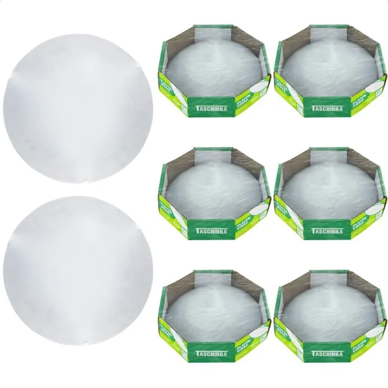 Kit 8 Plafon Taschibra Jurerê 30Cm Redondo Led 6500K Bivolt