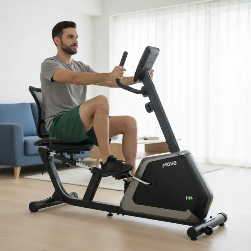 Bicicleta Ergométrica Horizontal Bluetooth H4 Move H4 Move