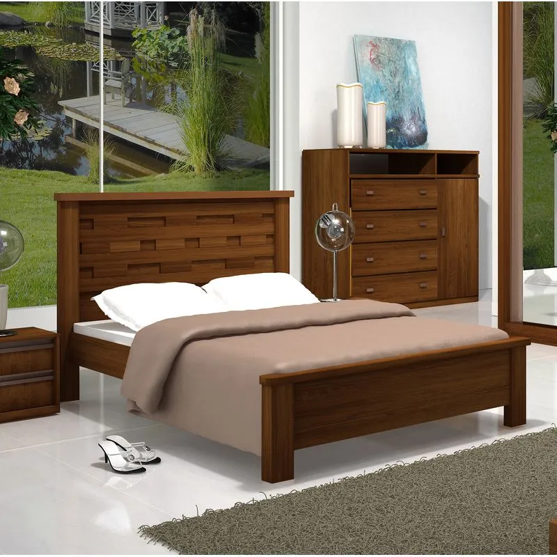 Cama Casal Bom Pastor New Vigor Amêndoa