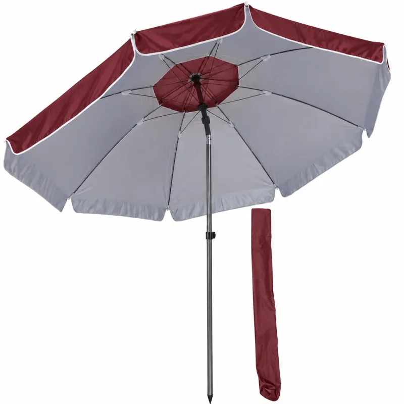 Guarda Sol Ombrelone Tenda Inclinavel Praia Piscina Verao Calor Dias Quentes Ventilaçao Ajustavel Area Lazer Varanda - Mundo Marine