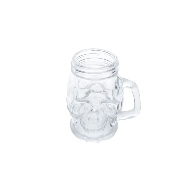 Copo Dose Vidro Skull Head Transparente 4.5x4.5x8.3cm Copo Dose Skull Head Transparente Urban 110ml 40792