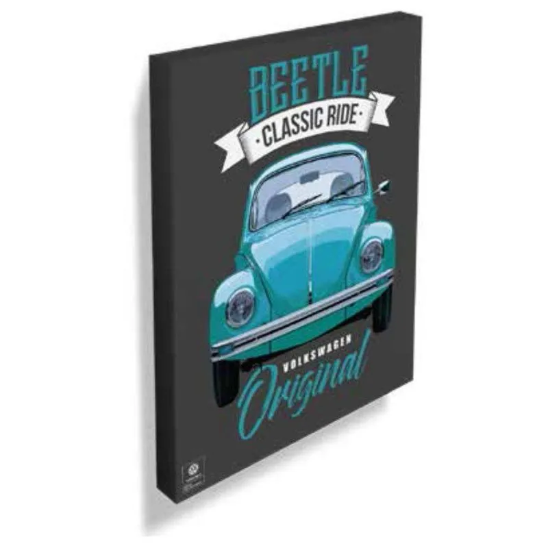 Quadro Beetle Classic Home Original 40cmx30cm Urban Azul