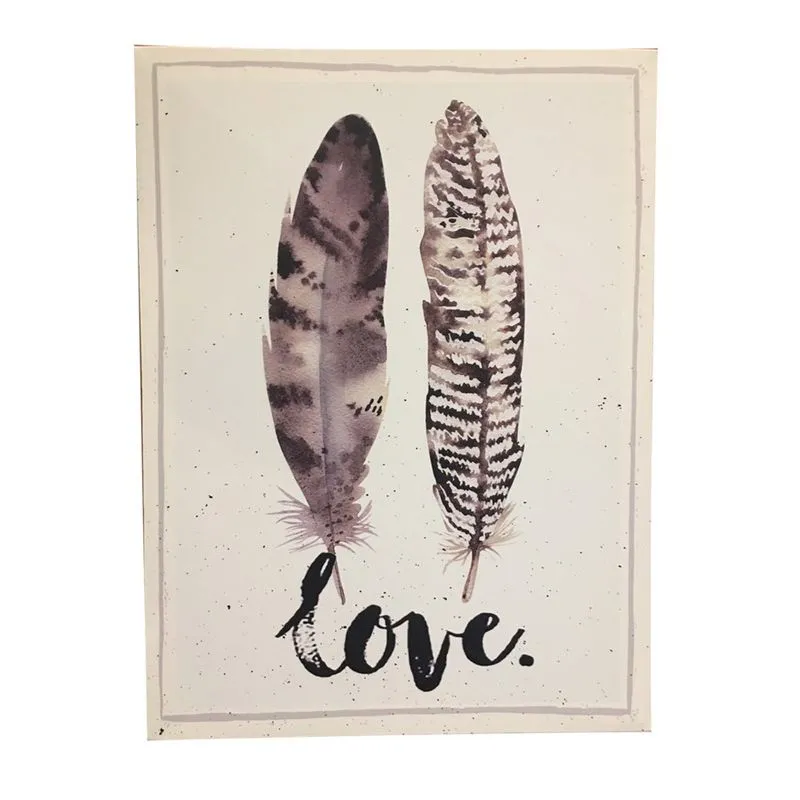 Quadro Love Double Feathers