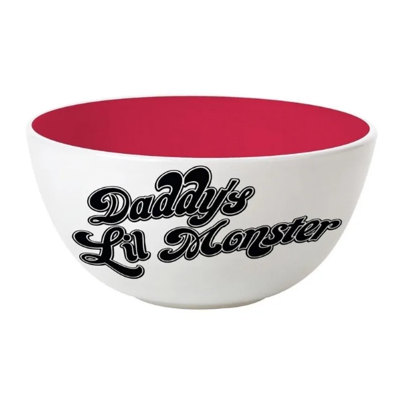 Bowl de Porcelana 400ml Arlequina Urban Branco e Vermelho