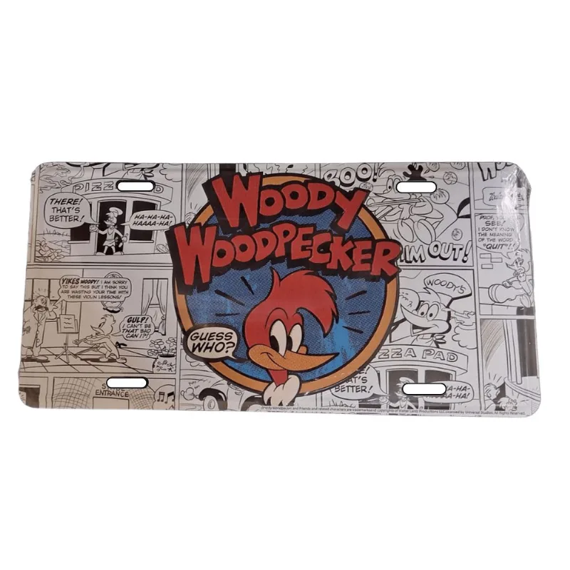 Placa Carro Aluminio Uvl Wp Guess Who 30x0,06x15cm 41674