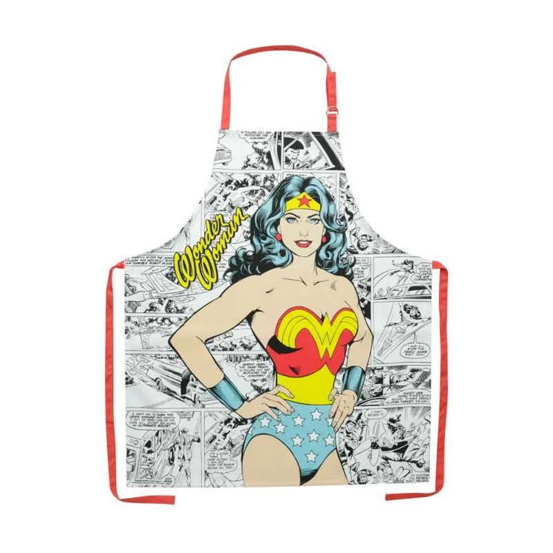 Avental Mulher Maravilha Em Algodão 70 X 80 Cm