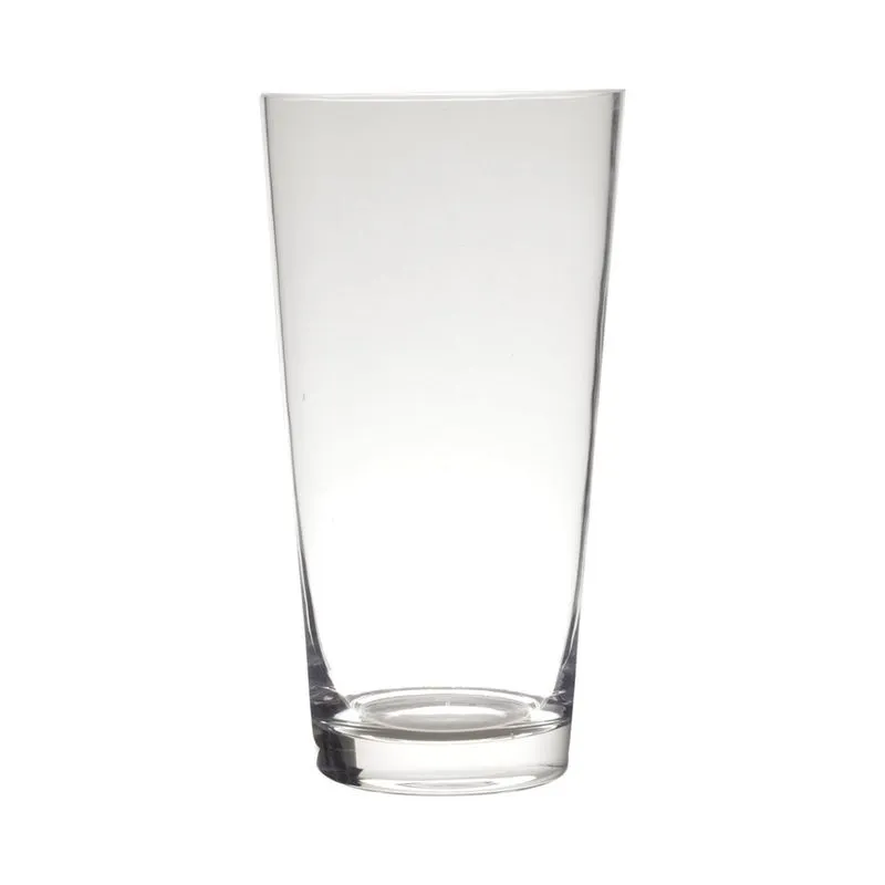 Vaso de Vidro Urban Basic Clear Open Round 15x11x21cm Transparente