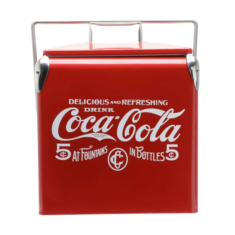 Cooler Aço Inox Coca-Cola Delicious Drink Vermelho 13 Litros