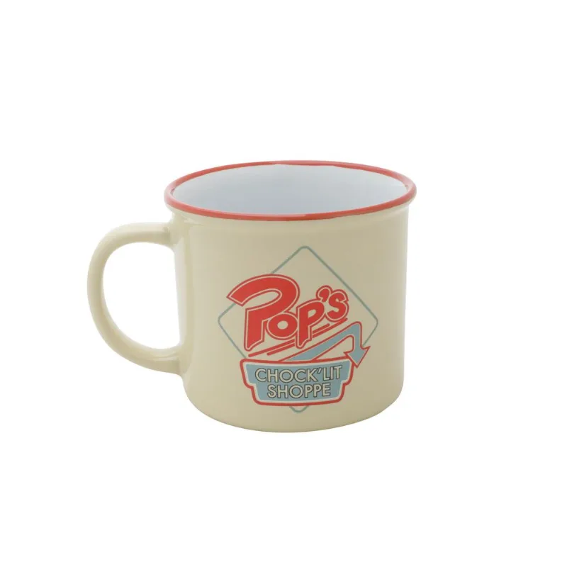 Caneca Porcelana Riverdale Pops Creme 9,8X8X9cm 380ml