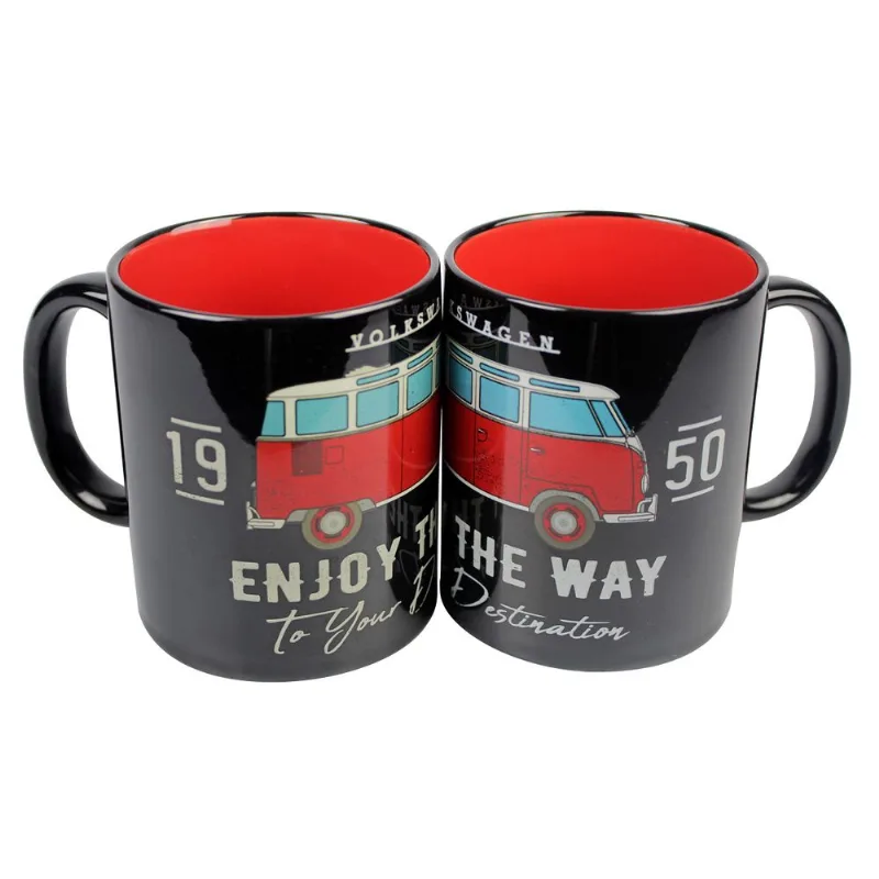 Caneca De Porcelana Kombi Enjoy The Way 320ml Urban