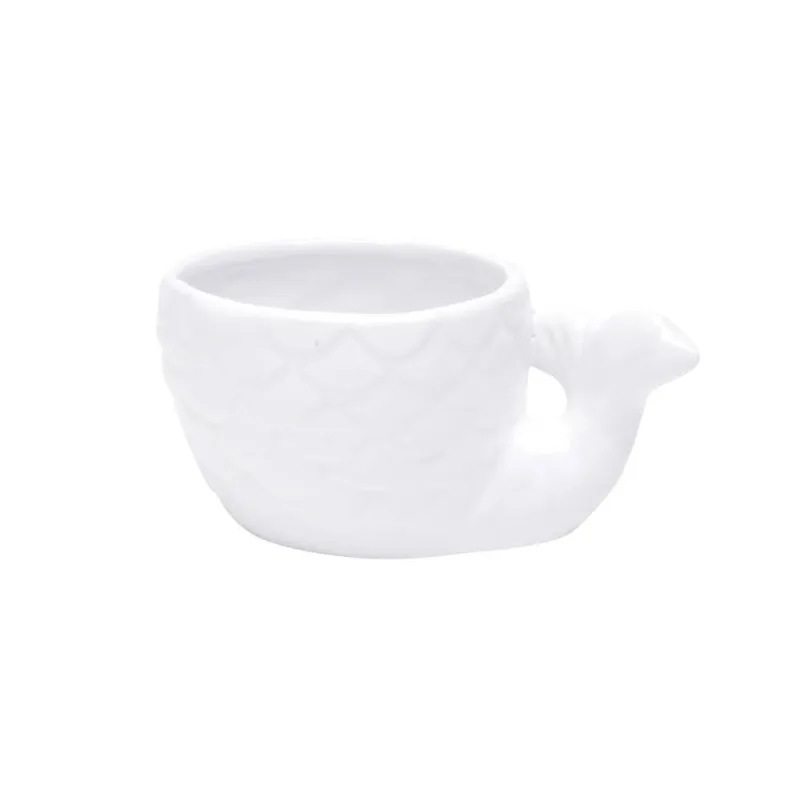 Vaso Cerâmica Dreamy Mermaid Branco 13X8,6X62cm
