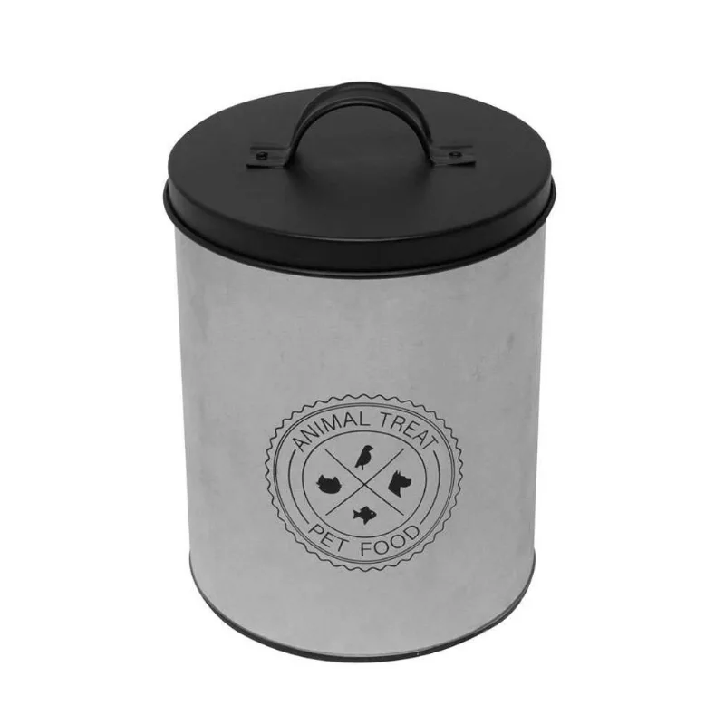 Pote Animal Treat Preto E Cinza 20x14x14 Cm