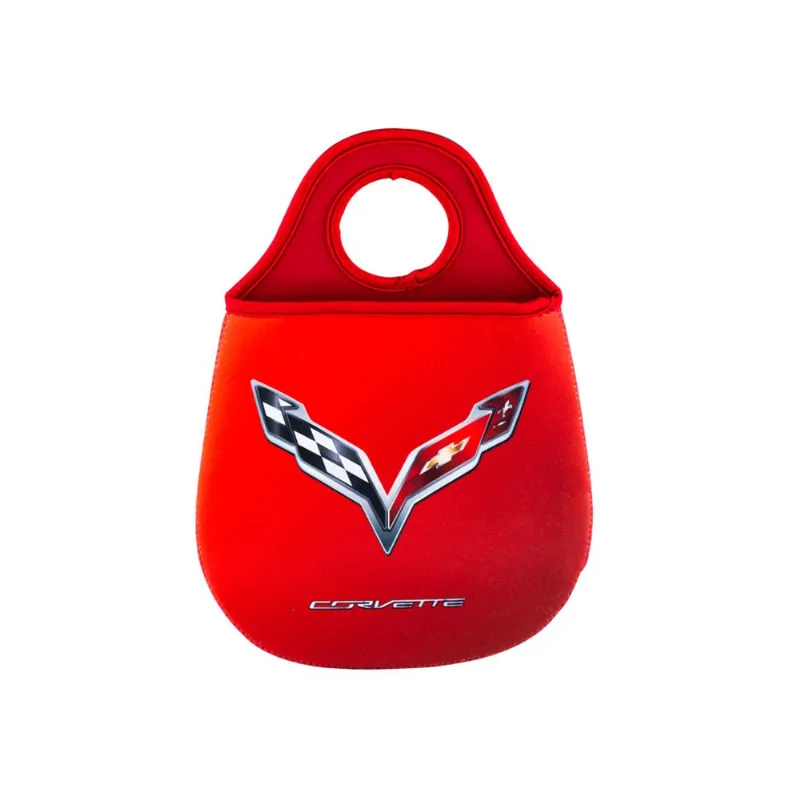 Lixeira De Carro Em Neoprene Corvette Vermelho Urban 20x1x28cm 44213