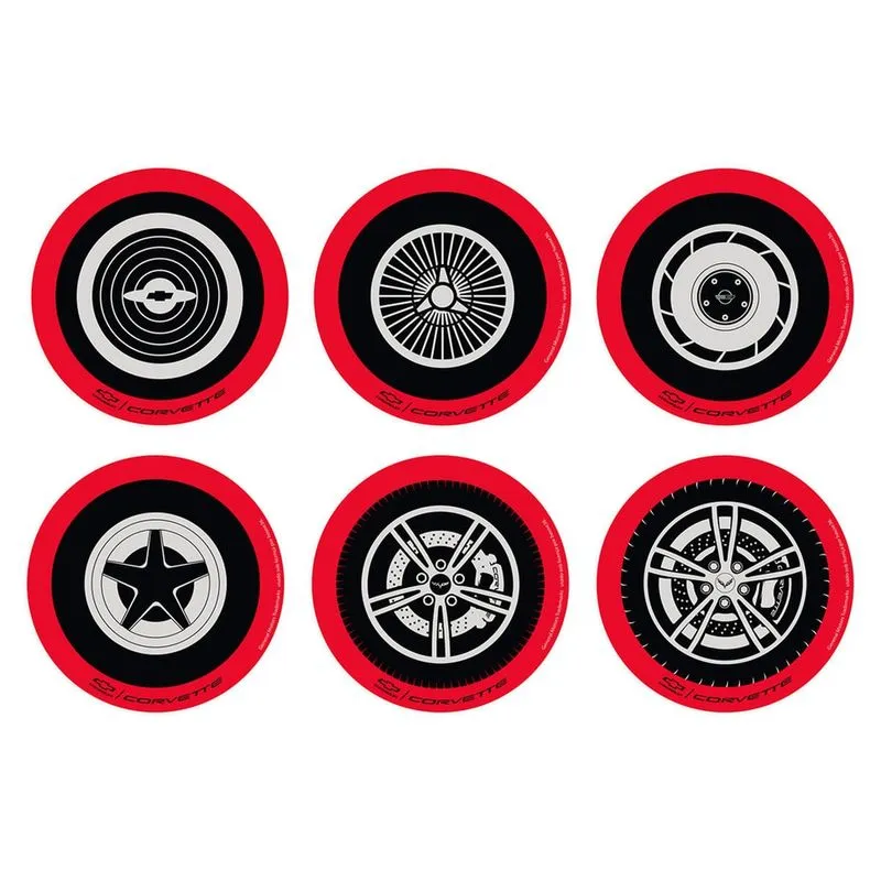 Porta Copos - Corvette wheels preto