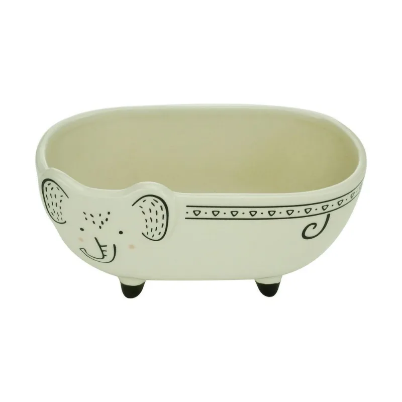 Cachepot Banheira Ceram. Charmy Elephant Bath Branco - Urban