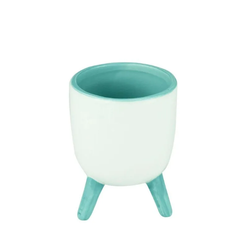 Cachepot De Cerâmica Trippled Feet Tiffany 9 Cm- Urban
