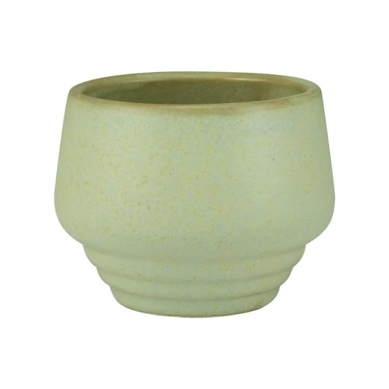 Cachepot Cerâmica Shine Freckled Verde 8,8X8,5X6,8cm