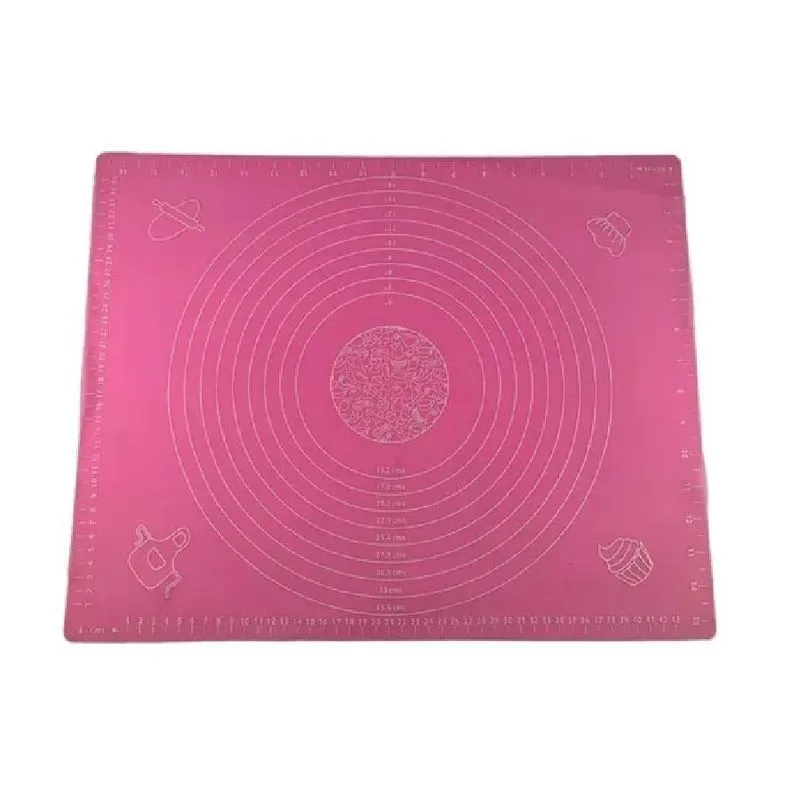 Tapete Culinario Antiaderente De Silicone Rosa
