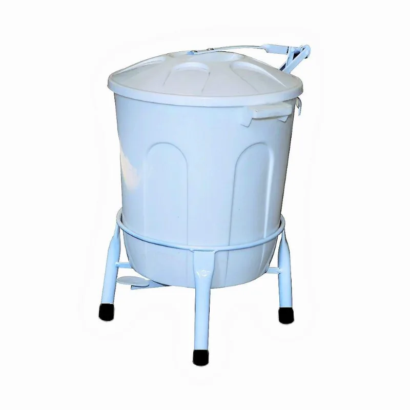 Lixeira 2680-STE 50L Plástico com Pedal Branca Santa Edwirges