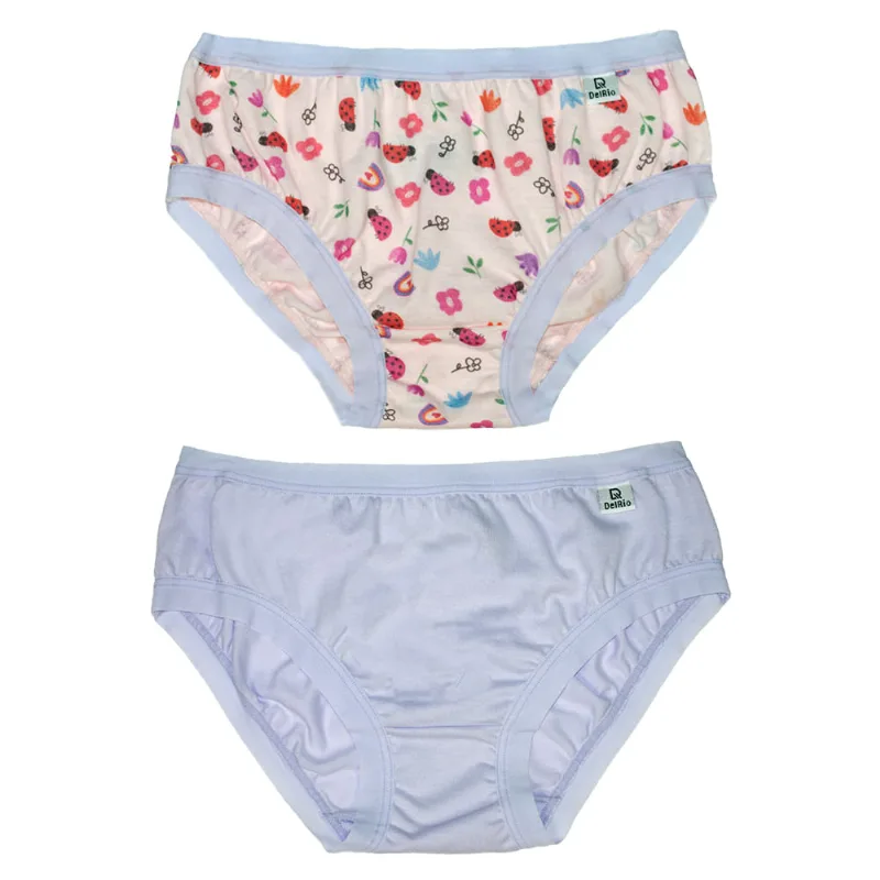Kit 2 Calcinhas Biquini Infantil de Sensitive Est. Joaninha