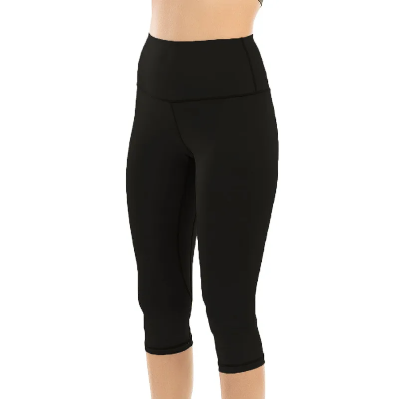 Calça Capri Fitness 3D Com Pala Dupla E Bolso Invisível Preto