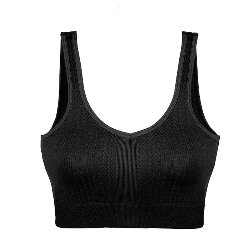 Top DelRio Sem Costura Decote em “V” 4196 Preto M