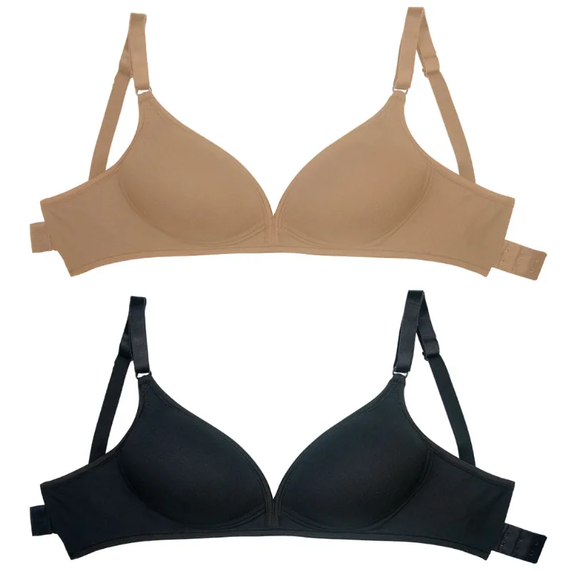 Kit 02 Soutiens Moldado De Modal Com Bojo Ms - Pt