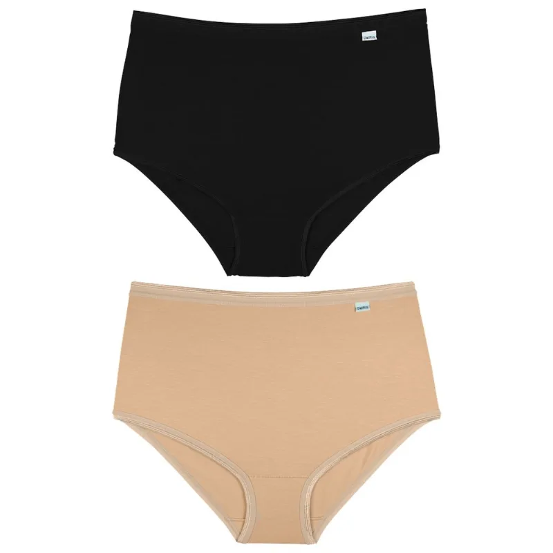 Kit 02 Calcinhas Senhora Em Modal Pt - Ms