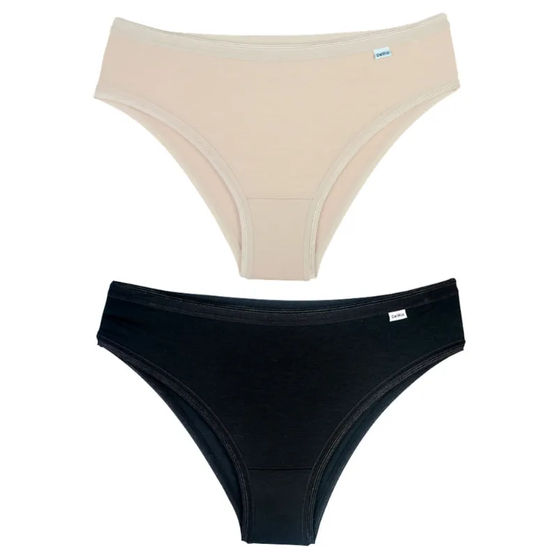 Kit 02 Calcinhas Biquini Em Modal Ar - Pt