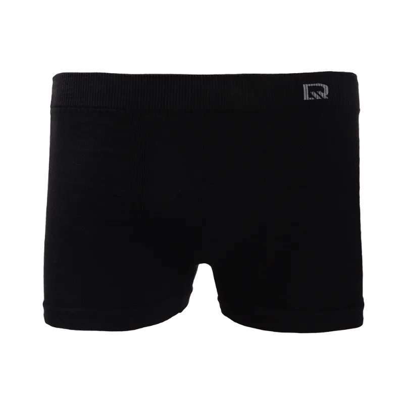 Cueca Boxer Sem Costura De Algodão Preto
