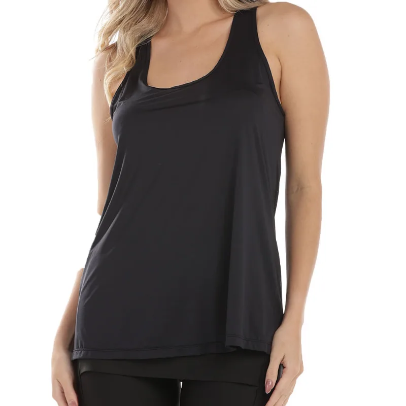 Regata Fitness Em Micro Dry Preto