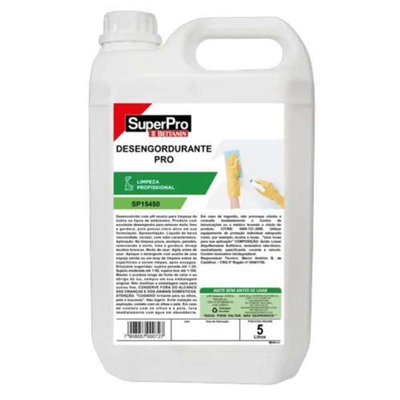 Desengordurante Linha Profissional 5 Litros Sp15450 Superpro