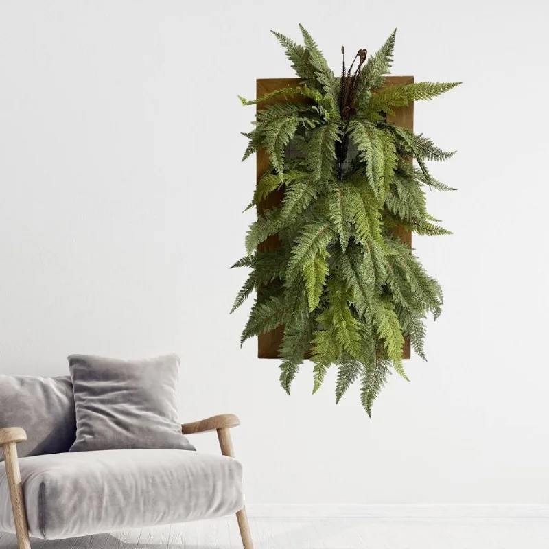 8 Buquês Artificiais Samambaias Volumosas Com Detalhes Realistas De Luxo Para Decorar Apartamentos E Comércios