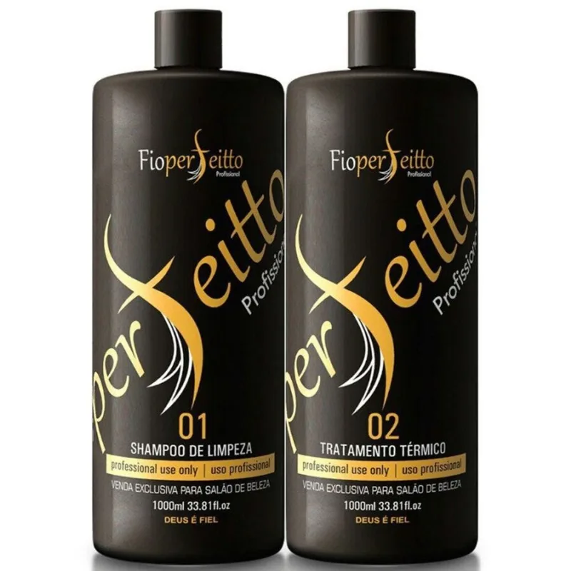 Escova progressiva fio perfeitto profissional 2x1l