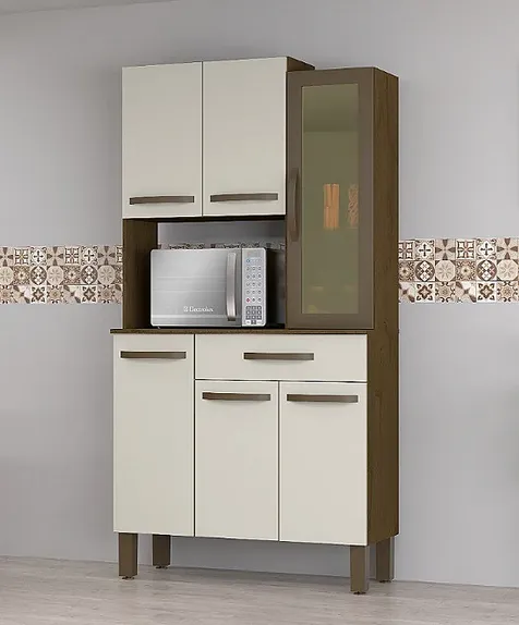 Kit De Cozinha Josan Evoluti 6p.1g. Amendoa/Off White