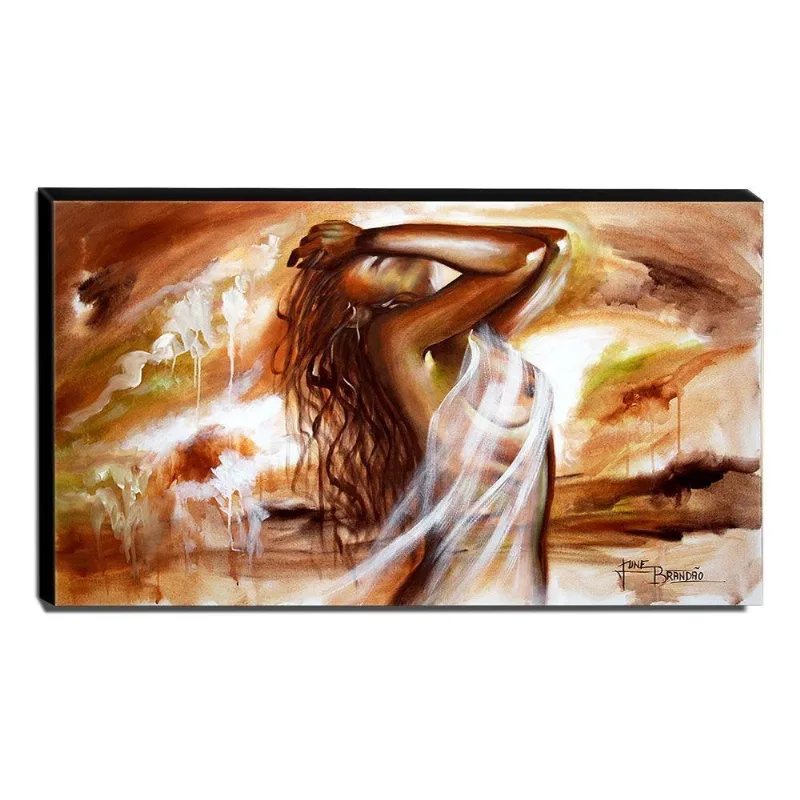 Quadro De Pintura Nu 70x120cm-1606