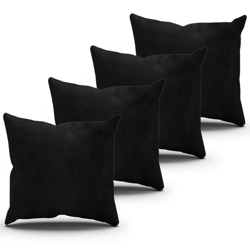 Kit Almofadas Pretas 43X43Cm Cada