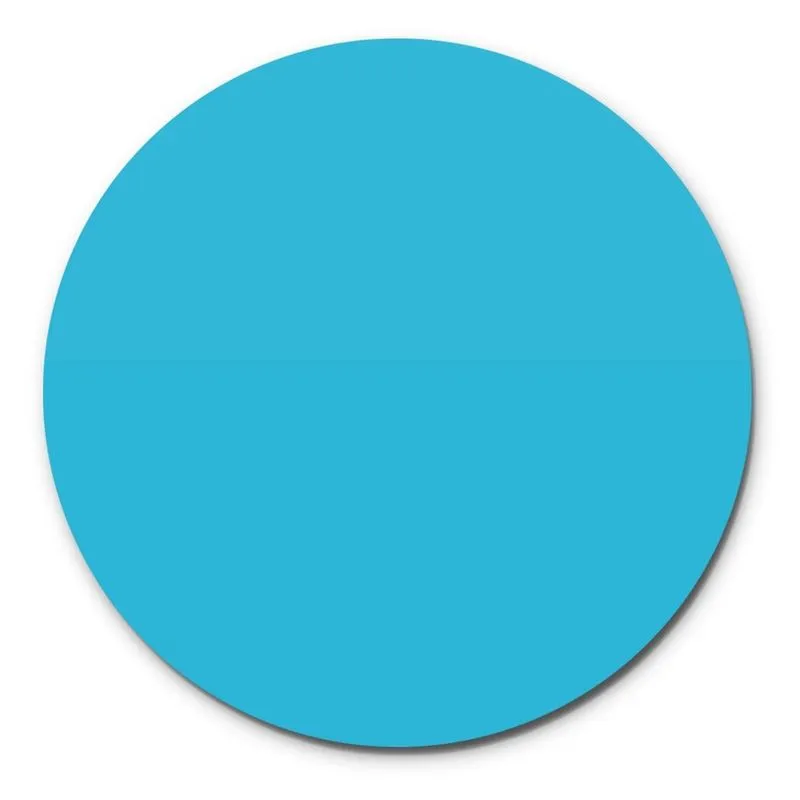 Prato Giratório Centro De Mesa Laqueado Azul Turquesa 70cm
